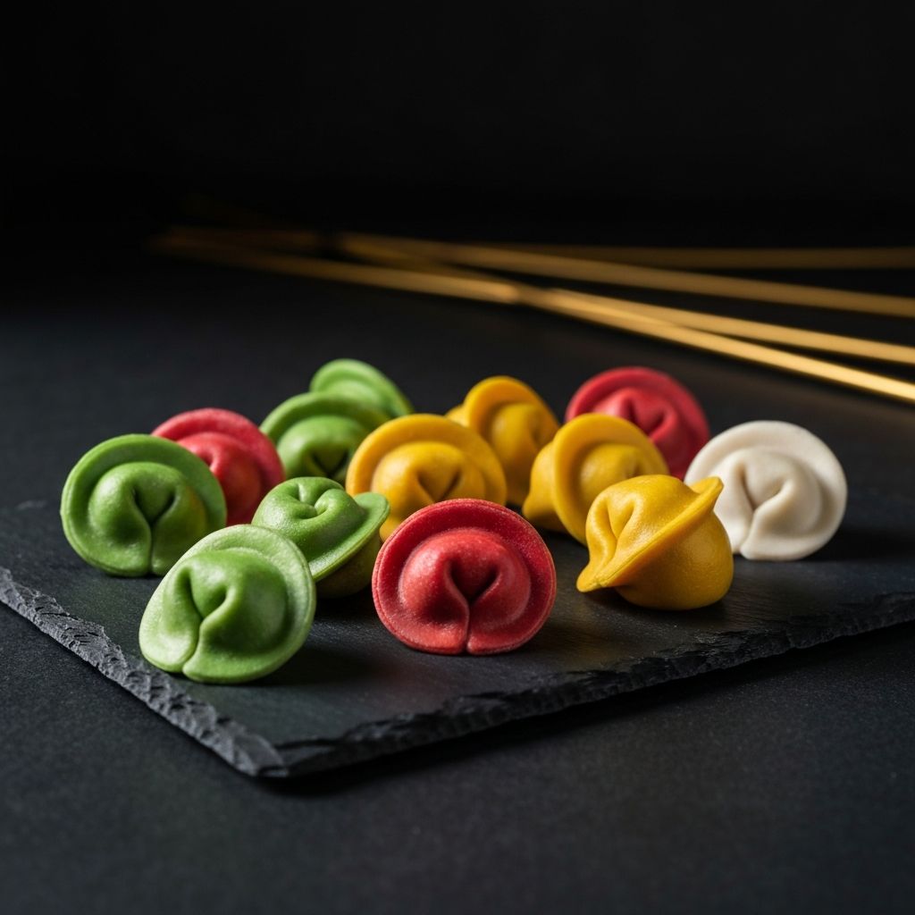 Пельмени говяжьи цветные